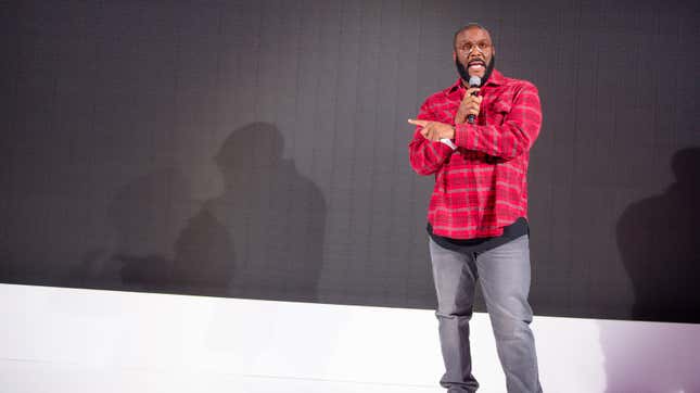 Tyler Perry on stage at Southern Exchange on October 20, 2019 in Atlanta, Georgia