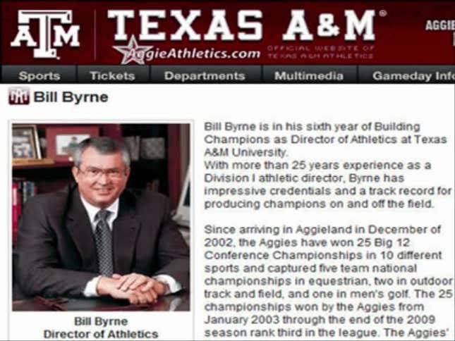 Texas A&M AD Challenges Alum To Fight, Alum Sadly Doesn't Accept