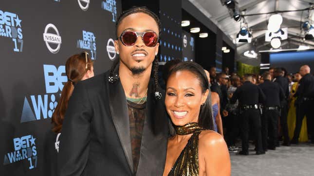 August Alsina and Jada Pinkett Smith at the 2017 BET Awards on June 25, 2017, in Los Angeles, California. 