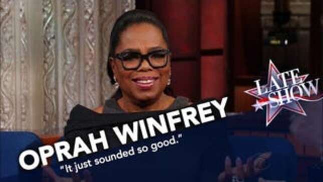Watch Oprah Make 'You Have Chlamydia!' Sound Exciting on <i>The Late Show</i>