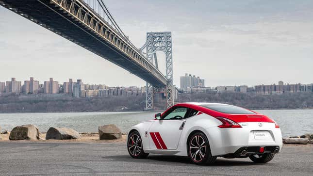 The 370Z looks wistfully into the distance, alone, wondering what the hell it’s doing