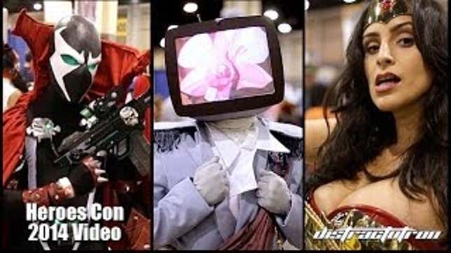 Man Puts TV On Head, Wins Cosplay