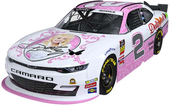 Image for article titled Nothing Will Ever Be As Good As This Dolly Parton NASCAR Camaro