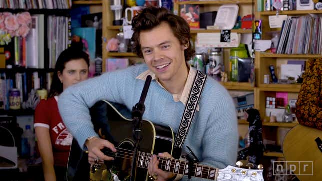 Image for article titled Join Me for a Brief Moment's Peace in the Form of Harry Styles' Tiny Desk Concert