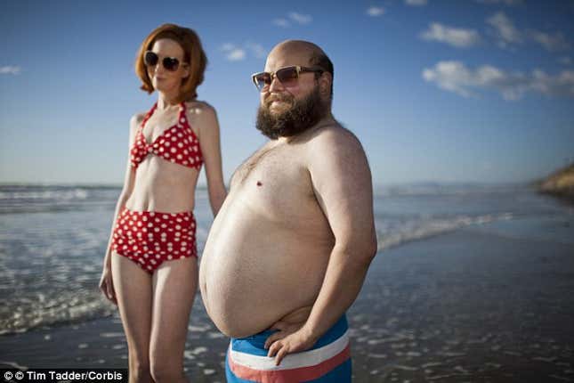 Image for article titled You Prefer to Date Fat Guys So You Don't Feel So Bad About Yourself