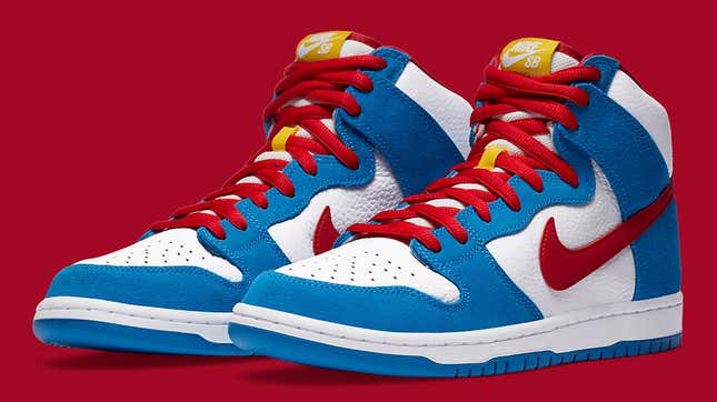 Image for article titled Oh Man, Look At Nike&#39;s &quot;Doraemon&quot; Dunks