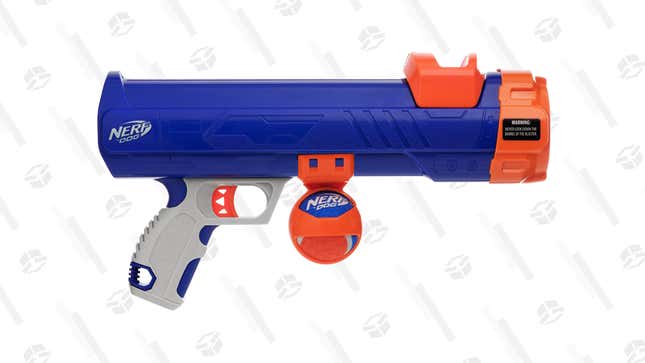 Nerf Tennis Ball Blaster | $9 | Amazon | Clip the 15% coupon, plus an extra $4.65 off at checkout 