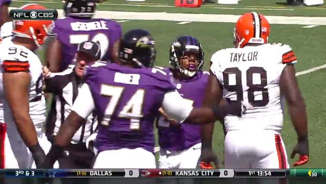 Did Ray Rice Spit At Phil Taylor?