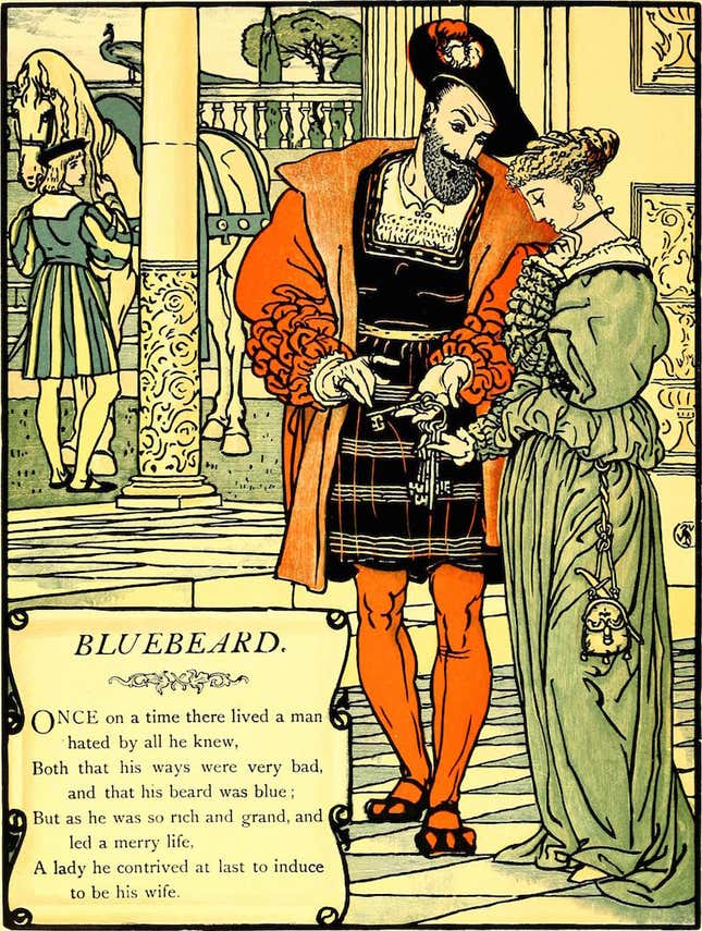 Bluebeard in Walter Crane’s The Sleeping Beauty Picture Book, 1911
