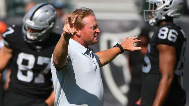 Jon Gruden Is On Antonio Brown's Side, For Now