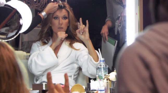 Image for article titled Happy 4/20, Here's Celine Dion Blowing Through a Concert in Less than Four Minutes