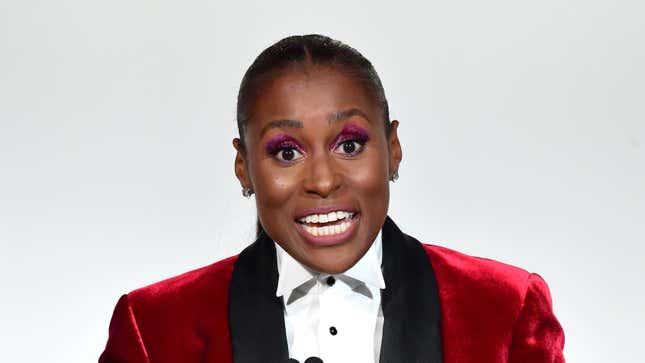 Issa Rae speaks onstage during ELLE’s 26th Annual Women In Hollywood Celebration Presented By Ralph Lauren And Lexus on October 14, 2019 in Beverly Hills, California.