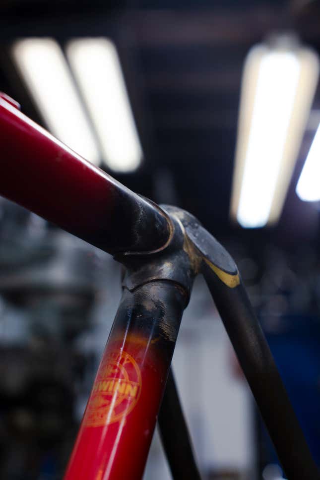 Image for article titled How To Braze A Broken Old Schwinn Mountain Bike's $150 Frame Back Together