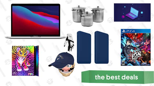 Image for article titled Monday&#39;s Best Deals: M1 MacBook Pro, Learn to Code 2021 Bundle, Persona 5 Strikers, Stainless Steel Stock Pots, Lisa Frank Cosmetics, Callaway Golf Sale, and More