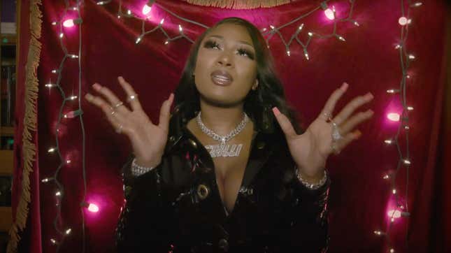 Image for article titled Hot Girl Holiday! Megan Thee Stallion Just Made Coach’s Holiday Party the Invite to Score This Year