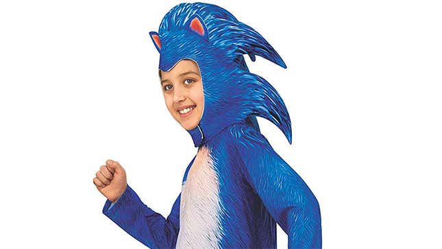 Image for article titled Sonic Movie Costume Lets Your Kid&#39;s Face Be The Redesign