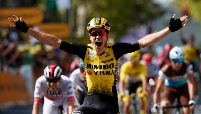 Image for article titled Wout van Aert Has Conquered The World And Now He&#39;s Conquering The Tour de France