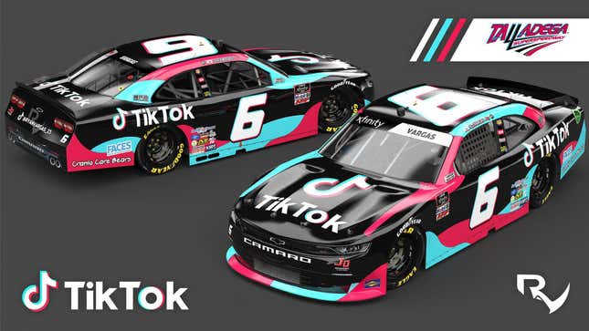 Image for article titled TikTok Is Sponsoring The Coolest Looking Car In The NASCAR Xfinity Field