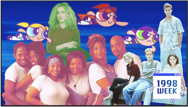 Sex, cities, sock puppets, superheroes, and short skirts: 24 hours of 1998 TV