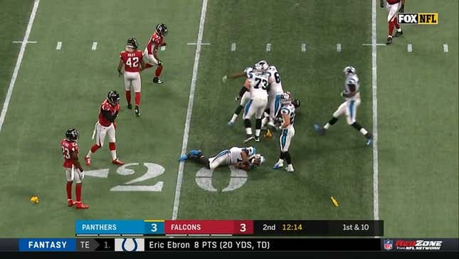 Damontae Kazee Ejected For Late Helmet-To-Helmet Hit On Cam Newton<em></em>