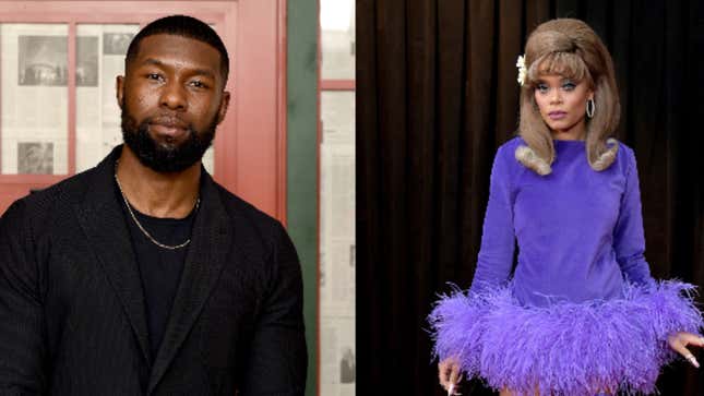 (L-R): Trevante Rhodes attends the New York Special Screening Of The Netflix Film “BIRD BOX” on December 17, 2018 in New York City; Andra Day attends the 61st Annual GRAMMY Awards on February 10, 2019 in Los Angeles, California.