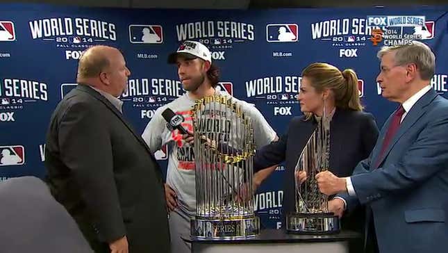 Madison Bumgarner's World Series MVP Presentation Got Super Awkward