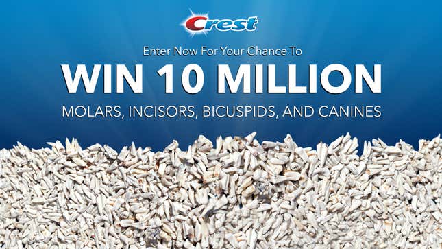 Image for article titled New Crest Sweepstakes Offers Chance To Win 10 Million Teeth