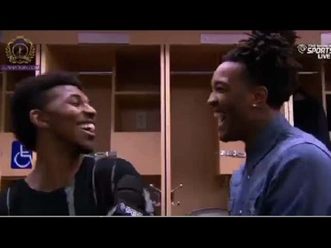 Nick Young And Jordan Hill Briefly Make Being A Laker Seem Fun