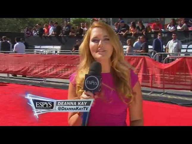 ESPYs Social Media Reporter's Segment Falls Apart, For Some Reason