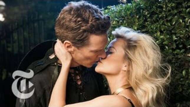 <i>NYT </i>Films Great Actors Kissing For Some Reason (We're Not Complaining)