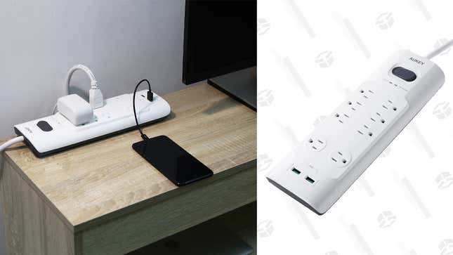 AUKEY PA-D02 Surge Protector with 8 Outlets and 2 USB Charging Ports | $15 | Amazon | Use the promo code MDXHJHYI