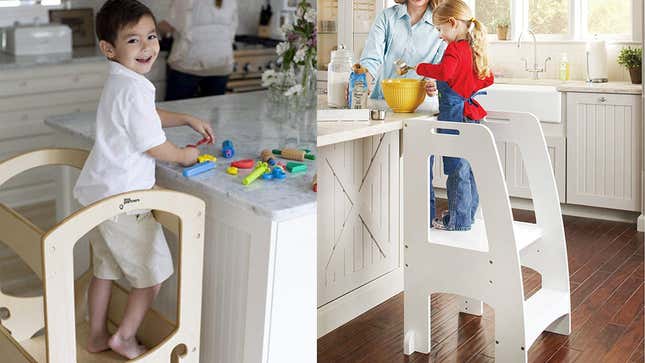 Little Partners The Original Learning Tower and Guidecraft Kitchen Helper Tower 