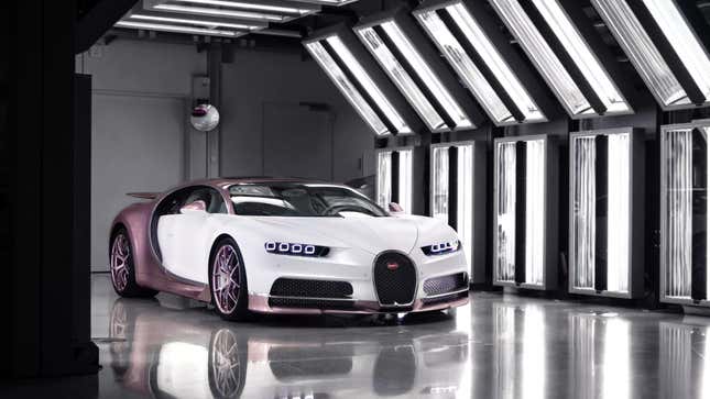 Image for article titled Suitors, I’ll Take My Pink Bugatti Chiron Now