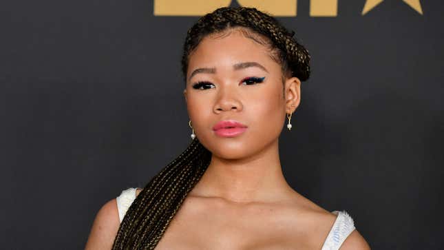 Storm Reid attends the 51st NAACP Image Awards, Presented by BET, at Pasadena Civic Auditorium on February 22, 2020 in Pasadena, Calif.
