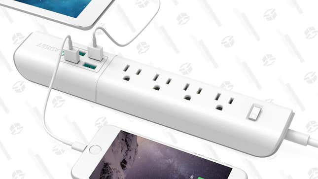 Aukey Power Strip with 4 AC Outlets and 4 USB Charging Ports | $10 | Amazon | Use the promo code Z4SHGR4Q 