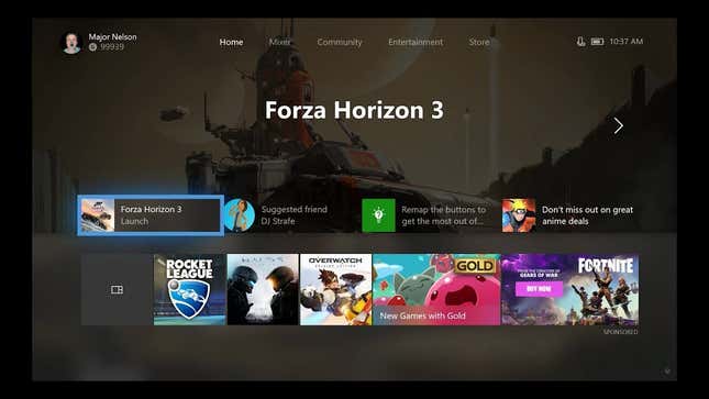 The Next Xbox One Dashboard Update Lets Players Customize Their Home Screen<em></em>
