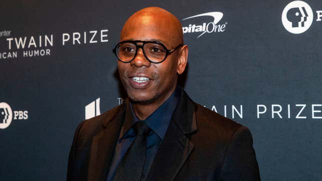  Dave Chappelle arrives at the Kennedy Center for the Mark Twain Award for American Humor on October 27, 2019 in Washington, D.C.
