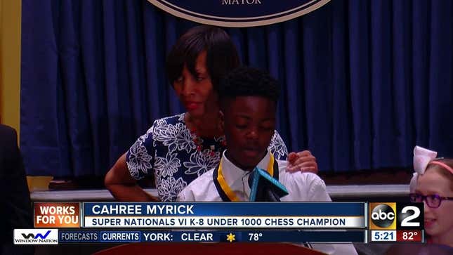 12-Year-Old Cahree Myrick, Baltimore’s 1st-Ever National Chess Champion, Hones His Game Skills in Local Barbershop: Update