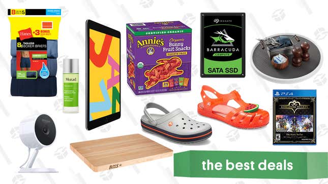 Image for article titled Friday&#39;s Best Deals: A Brand New iPad, Eddie Bauer, Annie&#39;s Fruit Snacks, Boos Block, and More