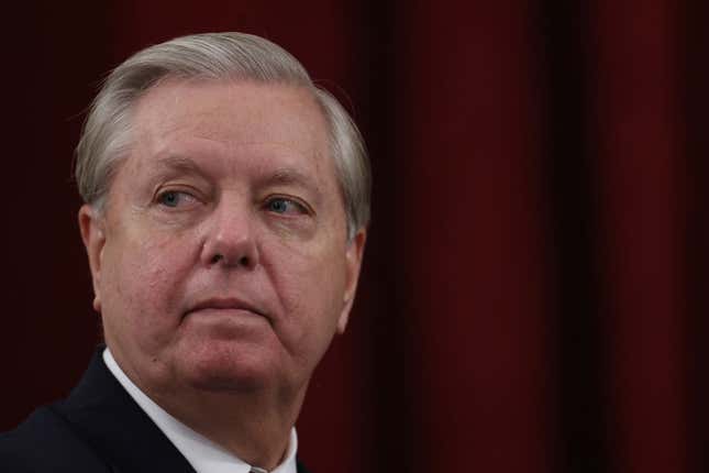 Image for article titled What is Lindsay Graham Hiding? S.C. Senator Refuses to Test for COVID-19 Ahead of Debate With Challenger Jamie Harrison, Raising Suspicions