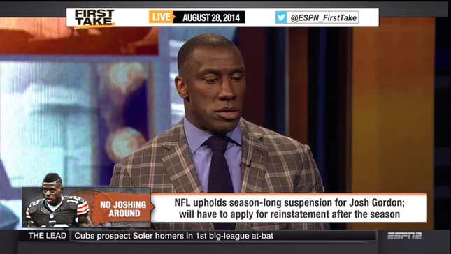 Shannon Sharpe: "Josh Gordon Is A Marijuana Junkie"