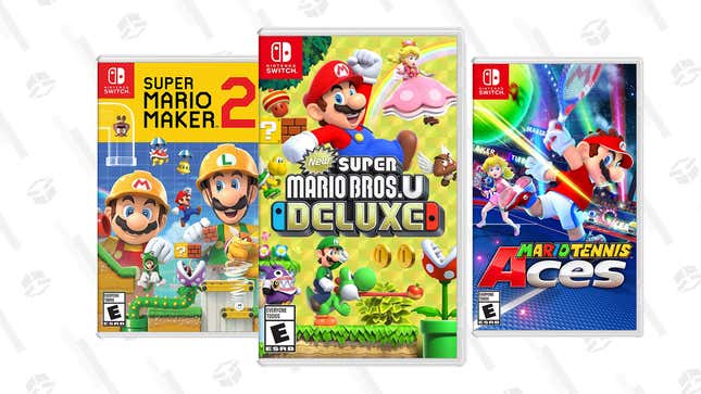 New Super Mario Bros. U Deluxe | $40 | Amazon
Mario Tennis Aces | $40 | Amazon
Super Mario Maker 2 | $40 | Best Buy