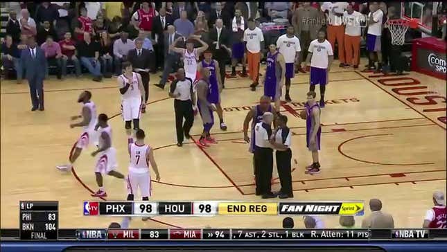 Houston Beats Phoenix Thanks To Jermaine O'Neal's Buzzer-Beating Goaltend