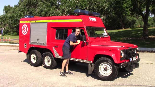 I Drove A Six-Wheeled Land Rover Fire Truck And For A Minute I Was Cool