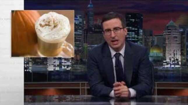 John Oliver Bravely Leads the National Pumpkin Spice Backlash