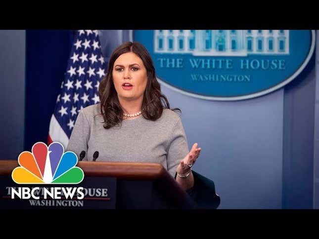 Sarah Huckabee Sanders Claims Trump Supports Victims of Domestic Violence; His Tweets and Statements Say Otherwise