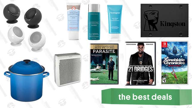 Image for article titled Wednesday&#39;s Best Deals: Kingston SSD, BBoutique Giveaway, Room Purifier, Sun Care Product Sale, Le Creuset Stockpot, and More