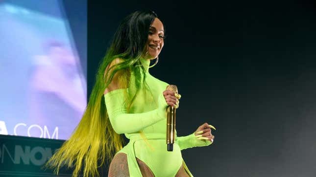 Cardi B performs onstage as Fashion Nova Presents: Party With Cardi on May 8, 2019 in Los Angeles, California. 