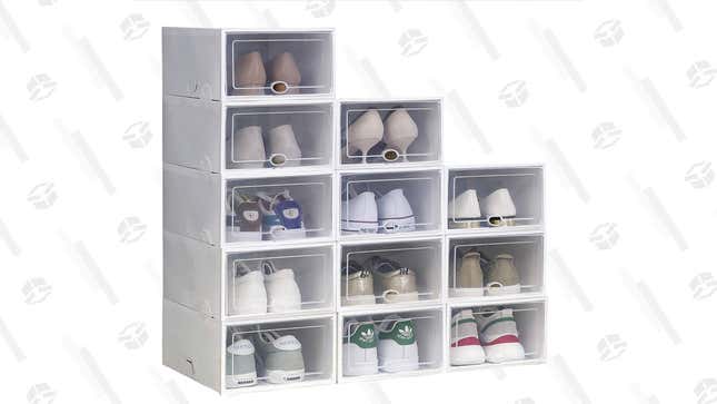 Ironland shoe storage boxes 12 online pack