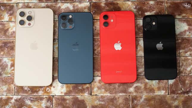 Apple’s iPhone 12 lineup.